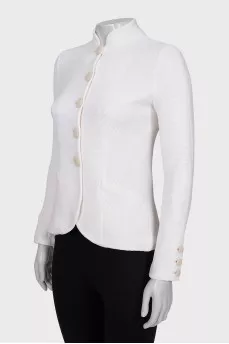 Fitted ribbed jacket