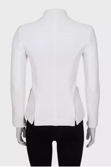 Fitted ribbed jacket