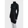 Cashmere dress with long sleeves