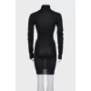 Cashmere dress with long sleeves