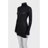 Semi-transparent wool dress