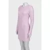 Mini dress decorated with rhinestones