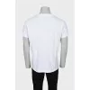 Men's white straight cut t-shirt