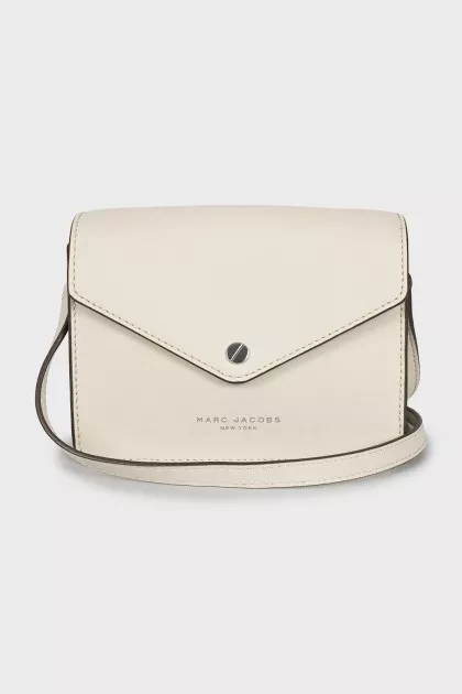 White leather bag