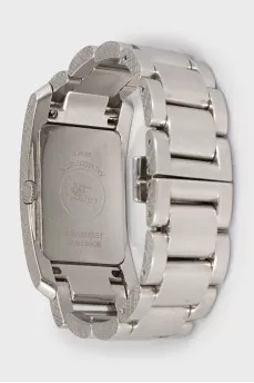 Rectangular watch with bracelet