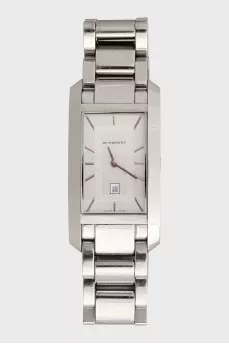 Rectangular watch with bracelet