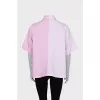 White and pink striped shirt