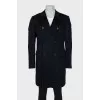 Men's cashmere coat blue
