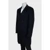 Men's cashmere coat blue