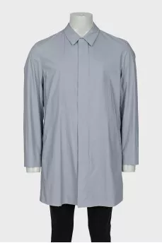 Men's gray raincoat