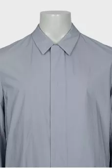 Men's gray raincoat