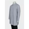Men's gray raincoat
