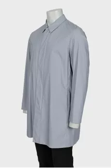 Men's gray raincoat