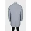Men's gray raincoat