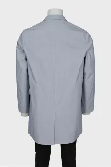 Men's gray raincoat