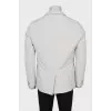 Men's gray button-down jacket