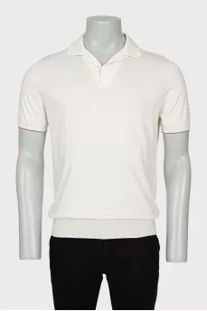 Men's T-shirt with button fastening