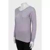 Jumper with silver thread