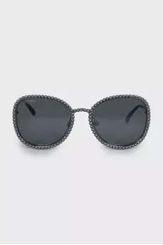 Black sunglasses with decor