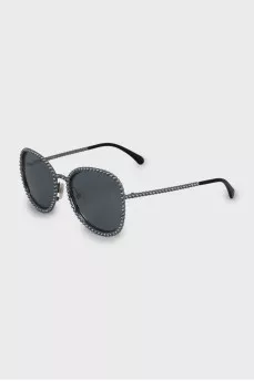 Black sunglasses with decor