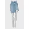 Fitted Denim Skirt