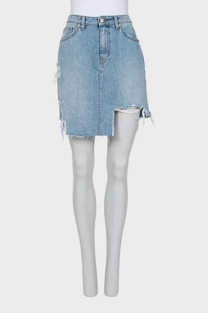 Fitted Denim Skirt