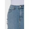 Fitted Denim Skirt
