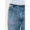 Blue straight fit jeans with tag