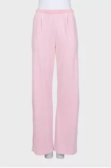 Plush pants with pockets