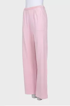 Plush pants with pockets