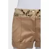 Shorts with contrast trim