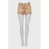 Shorts with contrast trim