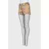 Shorts with contrast trim