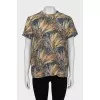 Multicolored silk blouse