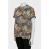 Multicolored silk blouse