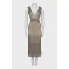 Fitted dress with a cutout