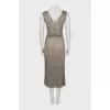 Fitted dress with a cutout