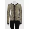 Animal print cardigan
