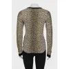 Animal print cardigan