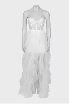Wedding dress with corset top