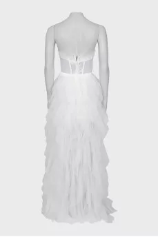 Wedding dress with corset top