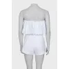 Jumpsuit with perforation and embroidery