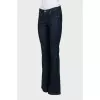 Blue low rise flared jeans