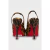 Animal print leather shoes