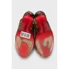 Animal print leather shoes