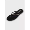 Textile slippers with gold chain