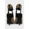 Sandals with golden spikes