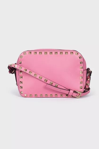 Rockstud leather bag