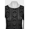 Knitted black t-shirt