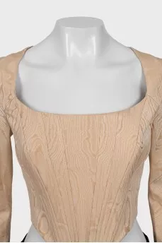 Beige corset top
